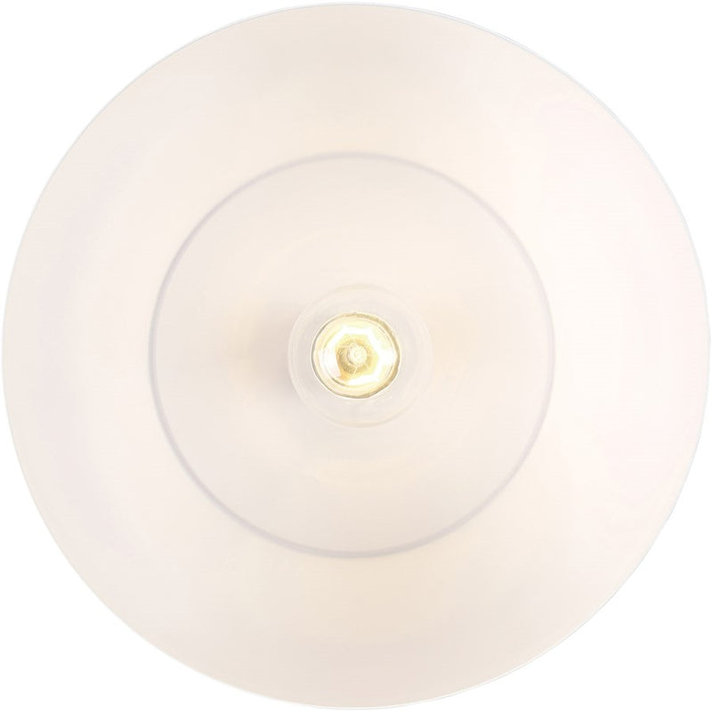 Access Lighting Blend Pendant | White with Wood Grain Metal | Kitchen Island & Dining Room Light | 800 Lumens, 3000K, Dimmable, 93 CRI | Model 52057LEDDLP-WH-WGN