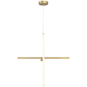 Access Lighting Vega LED Pendant, Brushed Gold/Acrylic Lens