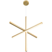 Access Lighting Vega LED Pendant, Brushed Gold/Acrylic Lens