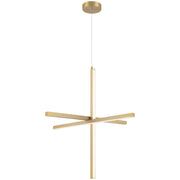 Access Lighting Vega LED Pendant, Brushed Gold/Acrylic Lens