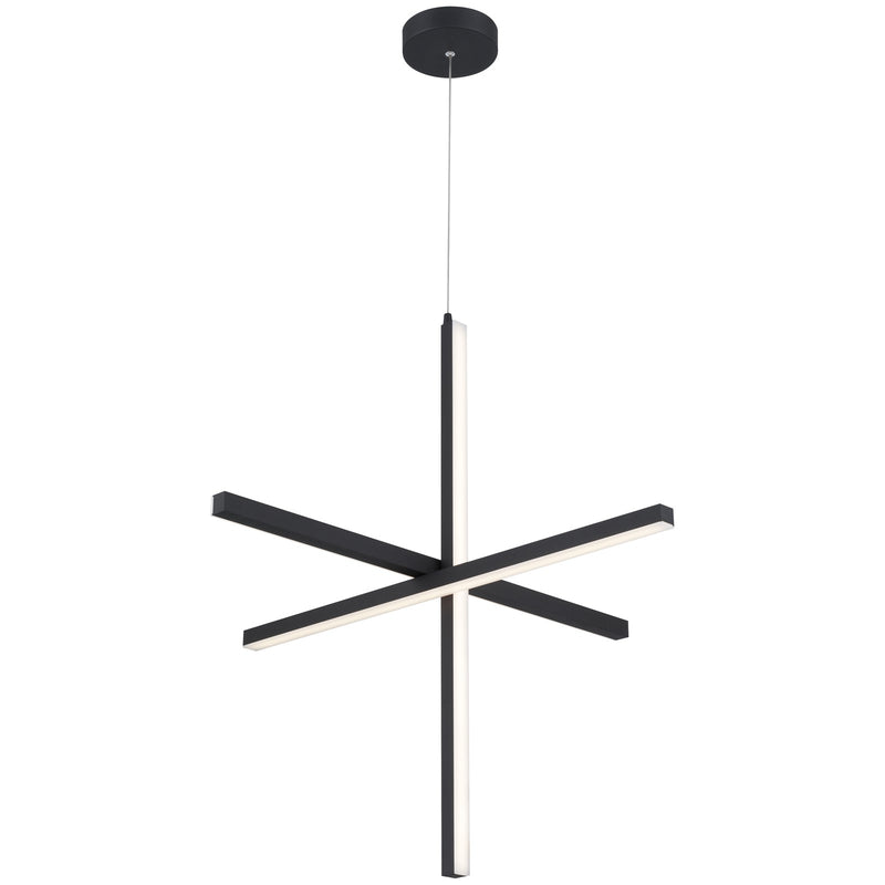 Access Lighting Vega LED Pendant, Black/Acrylic Lens