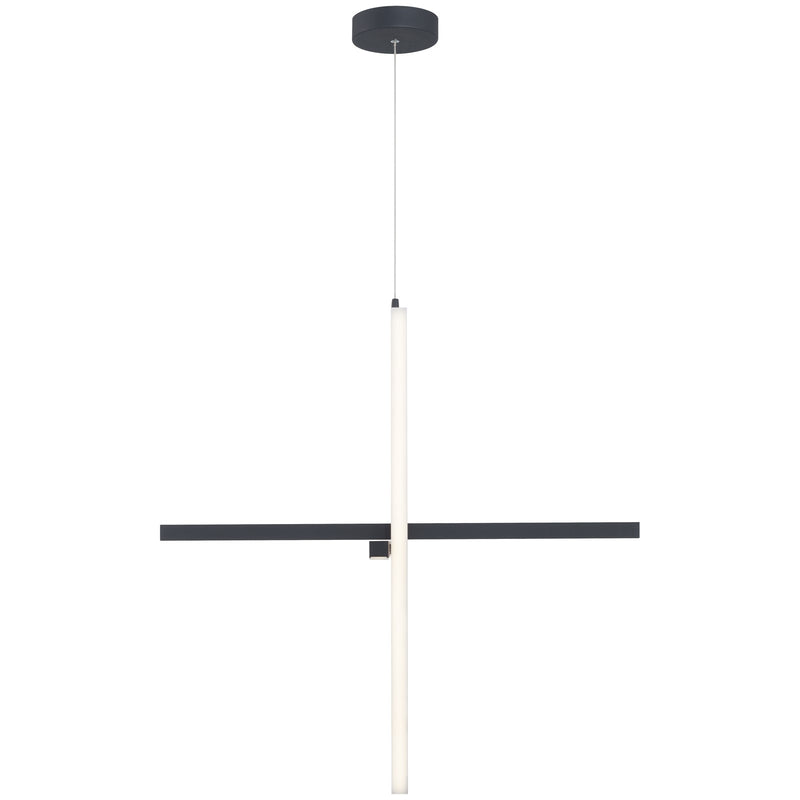Access Lighting Vega LED Pendant, Black/Acrylic Lens