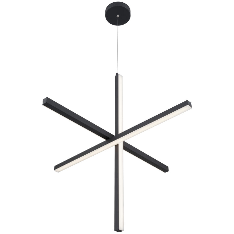 Access Lighting Vega LED Pendant, Black/Acrylic Lens