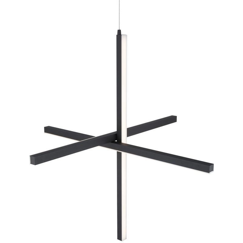 Access Lighting Vega LED Pendant, Black/Acrylic Lens