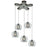 Access Lighting Aeria 5 Light Pendant, Chrome