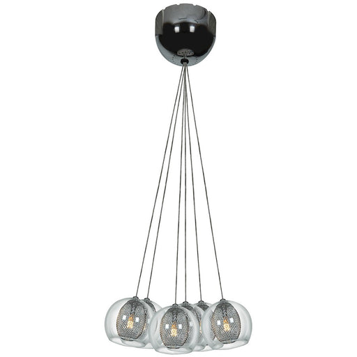 Access Lighting Aeria 7 Light Pendant, Chrome