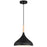 Access Lighting Olivia 1 Light Pendant, Black/Black - 52086-BL-WGN