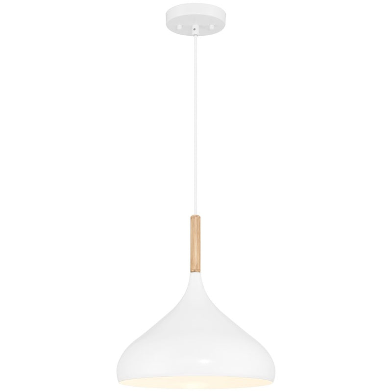 Access Lighting Olivia 1 Light Pendant, White