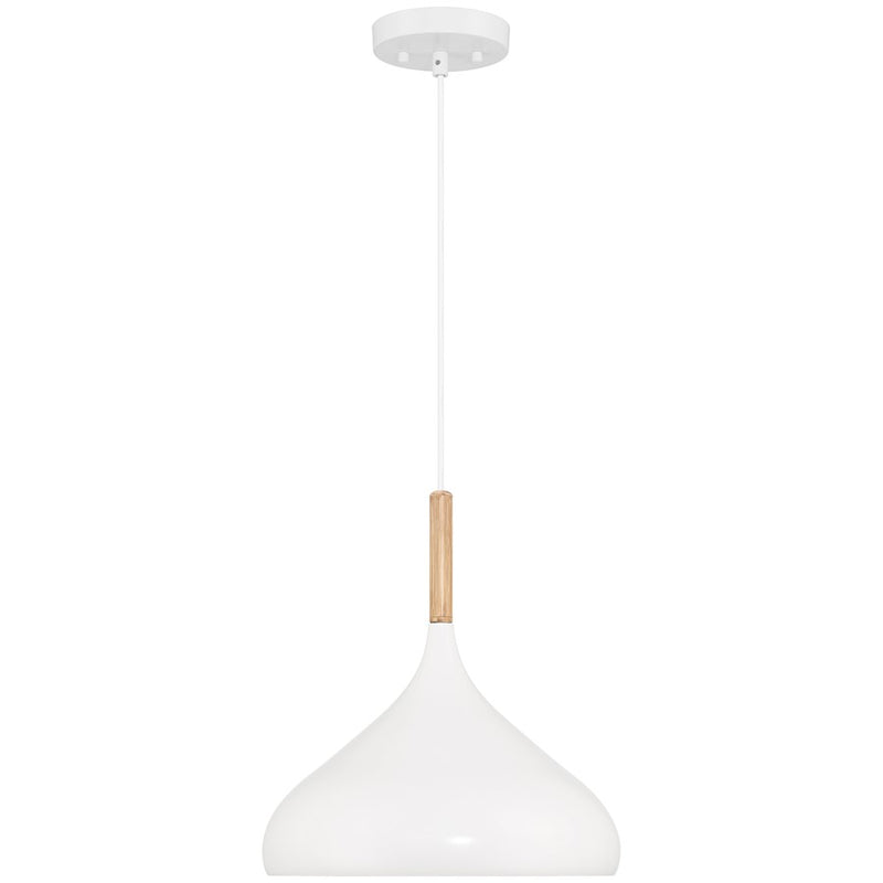 Access Lighting Olivia 1 Light Pendant, White