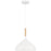 Access Lighting Olivia 1 Light Pendant, White