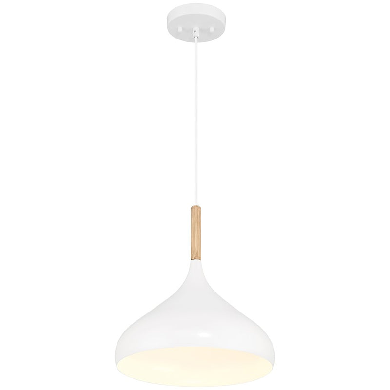Access Lighting Olivia 1 Light Pendant, White