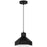 Access Lighting Poly 1 Light Pendant, Matte Black