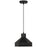 Access Lighting Poly 1 Light Pendant, Matte Black