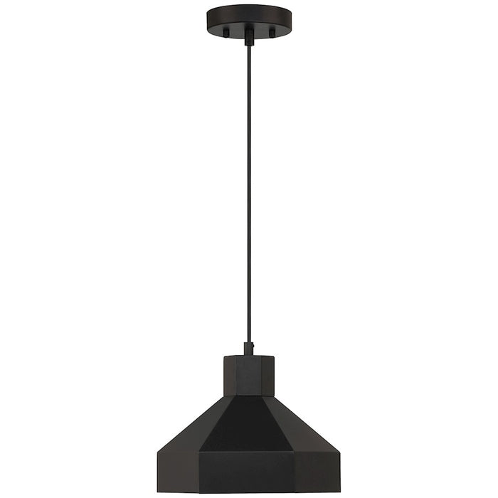 Access Lighting Poly 1 Light Pendant, Matte Black