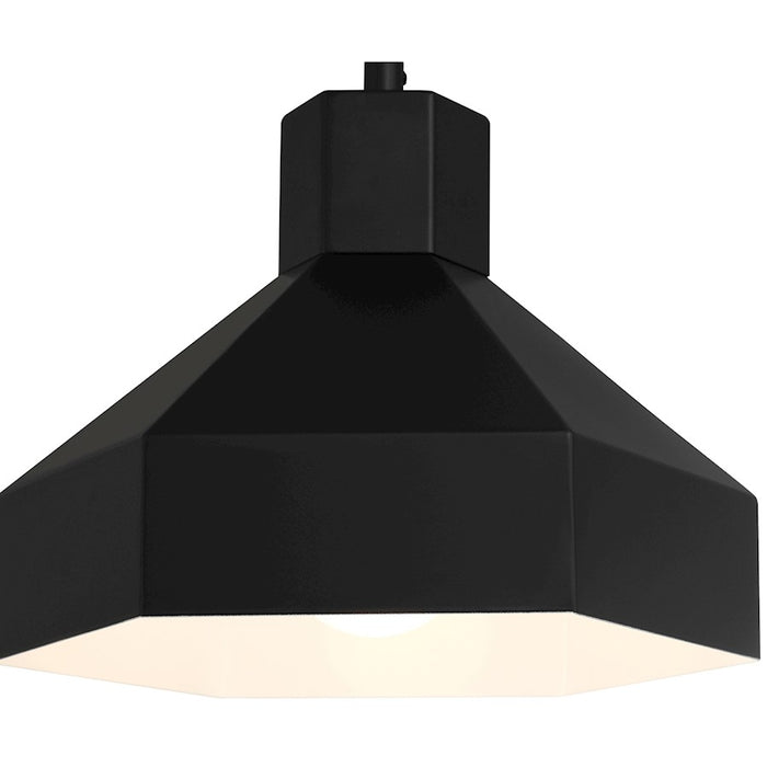 Access Lighting Poly 1 Light Pendant, Matte Black