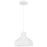 Access Lighting Poly 1 Light Pendant, Matte White