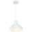 Access Lighting Poly 1 Light Pendant, Matte White