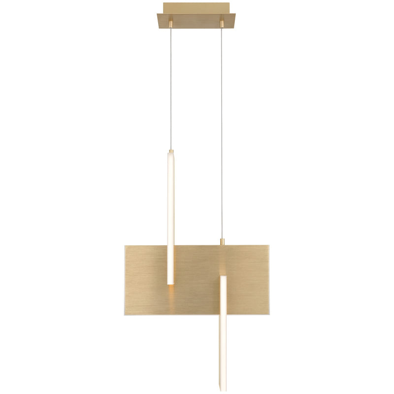 Access Joinery LED Pendant, Brushed Gold/Acrylic Lens