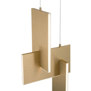 Access Joinery LED Pendant, Brushed Gold/Acrylic Lens