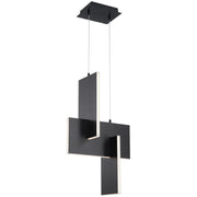 Access Lighting Joinery LED Pendant, Black/Acrylic Lens