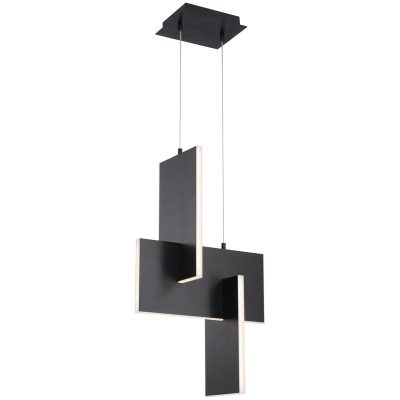 Access Lighting Joinery LED Pendant, Black/Acrylic Lens