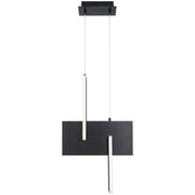 Access Lighting Joinery LED Pendant, Black/Acrylic Lens