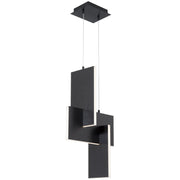 Access Lighting Joinery LED Pendant, Black/Acrylic Lens