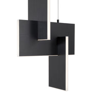 Access Lighting Joinery LED Pendant, Black/Acrylic Lens