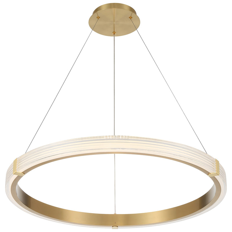 Access Panache 3CCT LED Pendant, Brass/Acrylic Lens