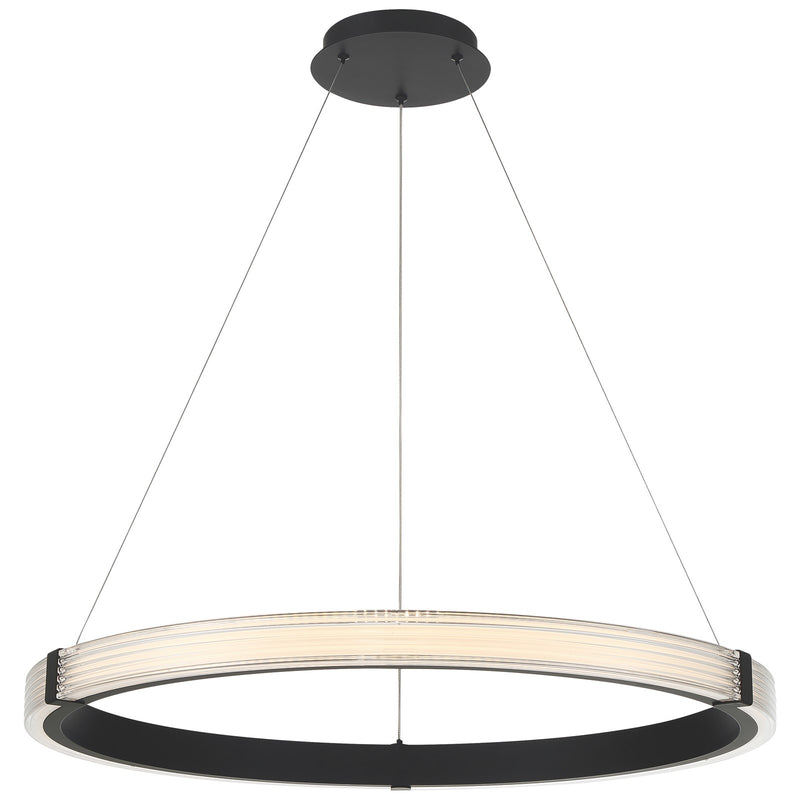 Access Panache 3CCT LED Pendant, Matte Black/Acrylic Lens