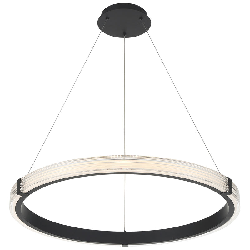 Access Panache 3CCT LED Pendant, Matte Black/Acrylic Lens