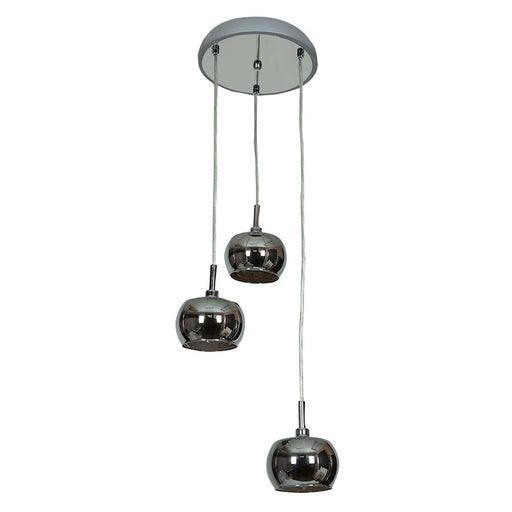 Access Lighting Glam 3 Light Pendant, Chrome