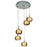 Access Lighting Glam 5 Light Pendant, Chrome