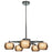 Access Lighting Glam 5 Light Chandelier, Chrome