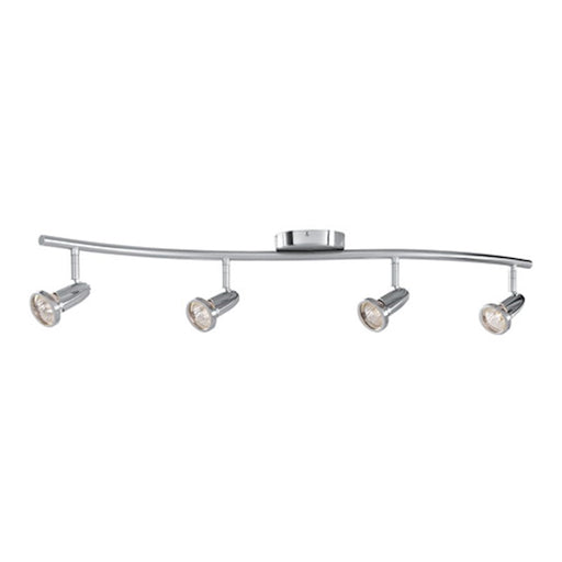 Access Lighting Cobra 4 Light Semi-Flush, Brushed Steel
