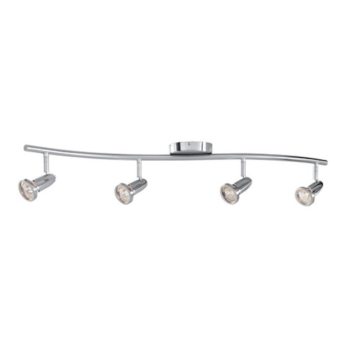 Access Lighting Cobra 4 Light Semi-Flush, Brushed Steel