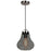 Access Lighting Flux 1 Light Pendant, Antique Nickel/Smoke