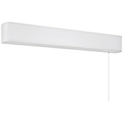 Access Lighting Bell T8 Pull Chain Wall Mount, White/Acrylic Lens