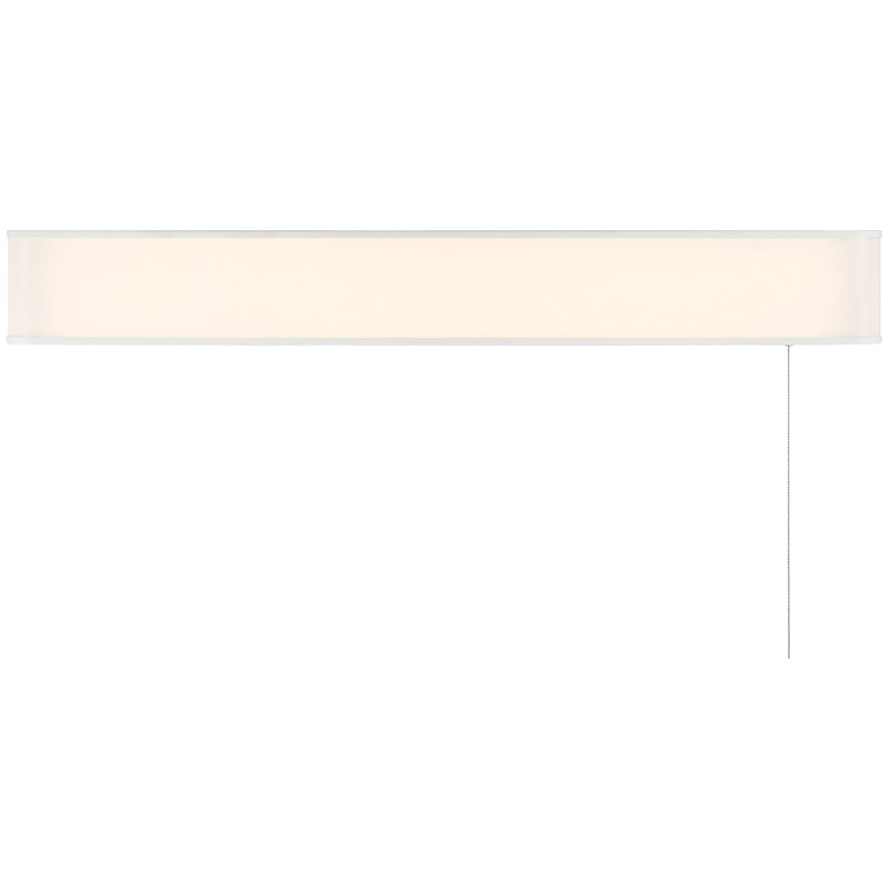 Access Lighting Bell T8 Pull Chain Wall Mount, White/Acrylic Lens