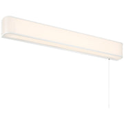 Access Lighting Bell T8 Pull Chain Wall Mount, White/Acrylic Lens