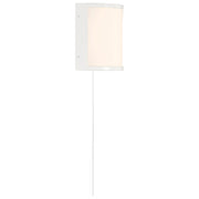 Access Lighting Bell T8 Pull Chain Wall Mount, White/Acrylic Lens