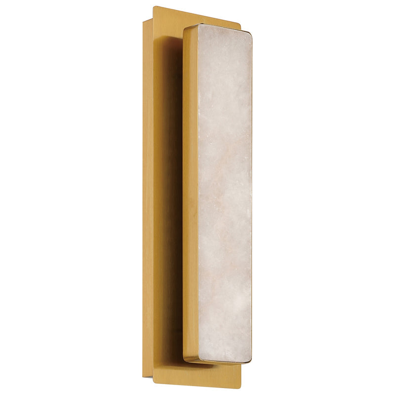 Access Ada 5CCT LED Wall Sconce, Antique Brass/Alabaster