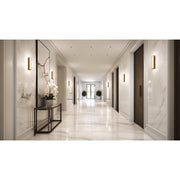 Access Ada 5CCT LED Wall Sconce, Antique Brass/Alabaster