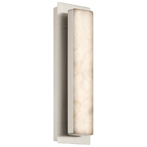 Access Ada 5CCT LED Wall Sconce, Brushed Steel/Alabaster