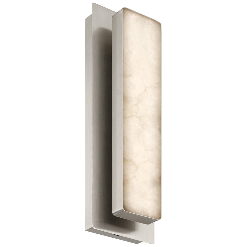 Access Ada 5CCT LED Wall Sconce, Brushed Steel/Alabaster