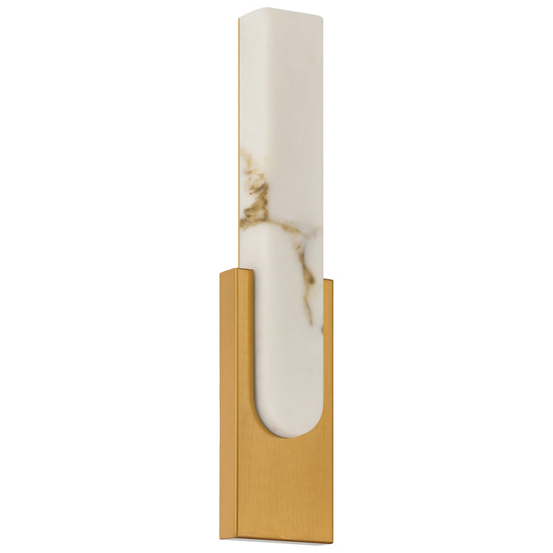 Access Victoria 5CCT LED Wall Sconce, Brass/Alabaster