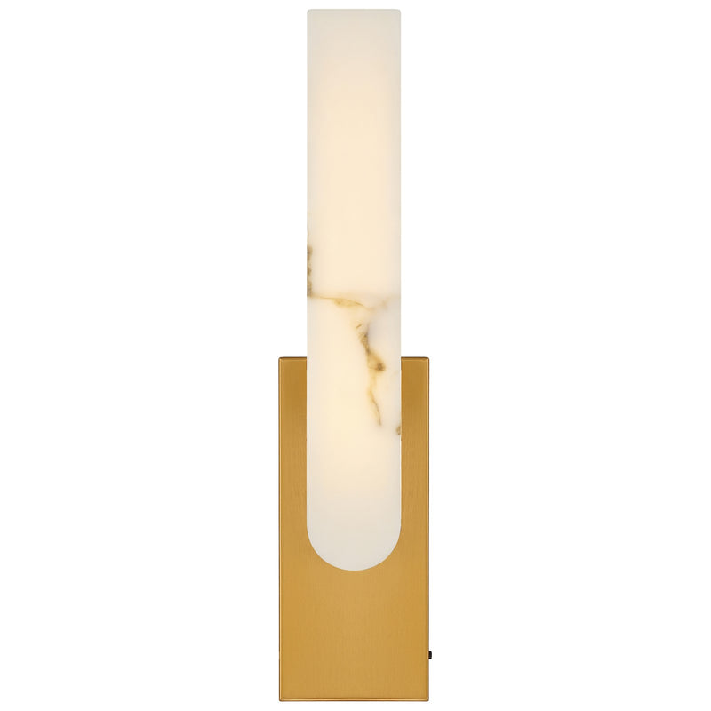 Access Victoria 5CCT LED Wall Sconce, Brass/Alabaster
