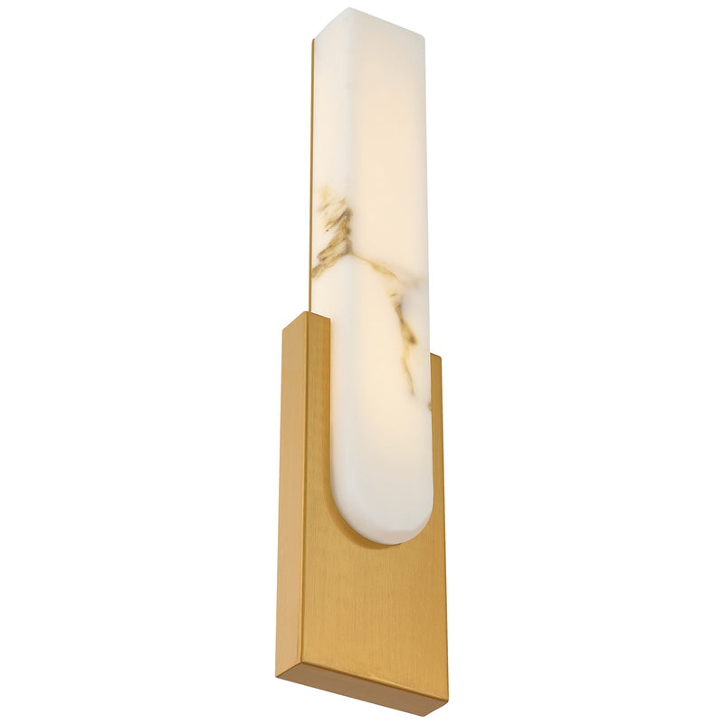 Access Victoria 5CCT LED Wall Sconce, Brass/Alabaster