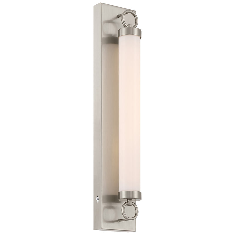 Access Eliza 5CCT LED Wall Sconce, Brushed Steel/Opal