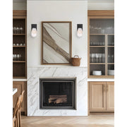 Access Lighting Ombre 1Lt Wall Sconce, Black/Clear Frosted